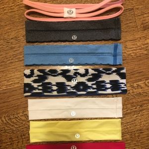 8 very lightly used Lululemon headbands (1)